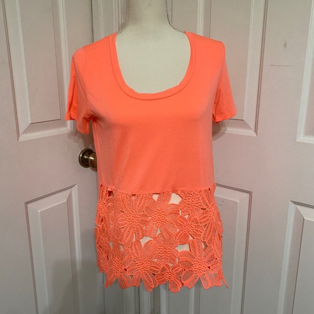 Rue21 Top with Floral Accent